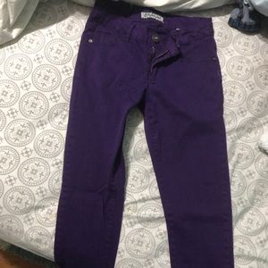Purple jeans